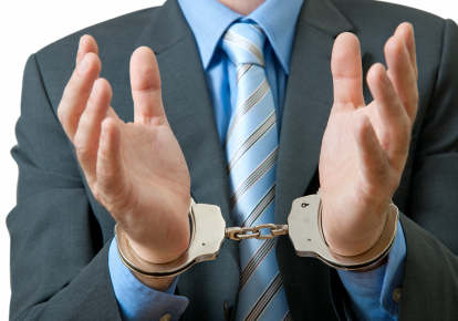 businessman handcuffs