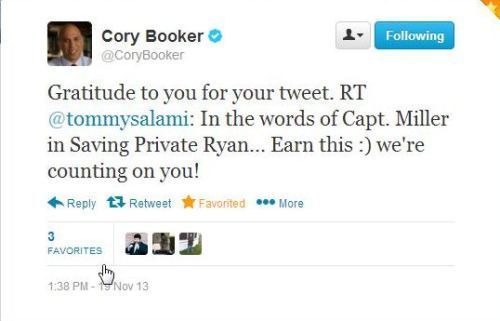 Cory Booker Twitter