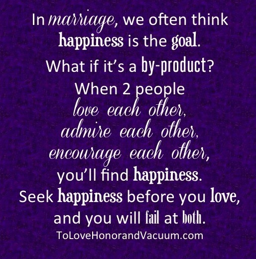 Is Marriage About Happiness?