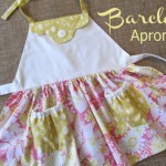 pink barclay apron