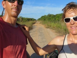 Sweaty in South America