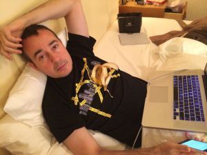 This is what I've bee reduced to: whiling away the afternoons in my hotel room eating $3 bananas.