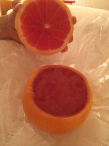 Fresh orange jelly.