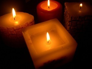 Candles and calming holiday stress