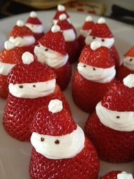 Strawberry snowmen