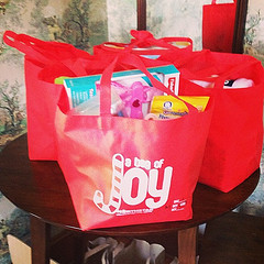 It's starting! @northstarfamily #BagsOfJoy