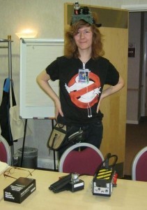 The ghost-trap even opens, whirrs and glows...