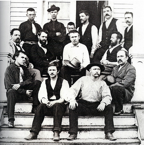 Thomas Alva Edison and his close team members