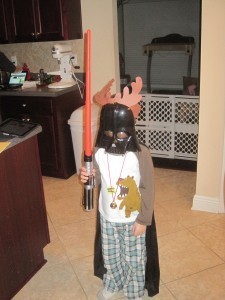 Darth Reindeer is laying down the holiday law