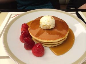 The breakfast place in the Imperial Hotel supposedly makes the best pancakes in Tokyo.