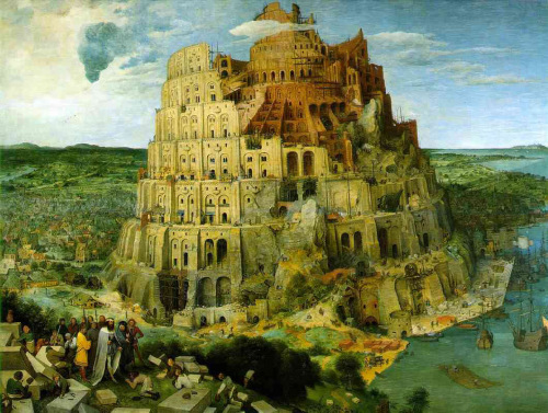 La celeberrima Torre di Babele dipinta da Bruegel