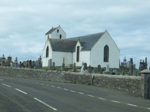 Kirk where the Queen Mother worshiped when staying at the Castle of Mey.