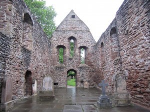 The interior looking west