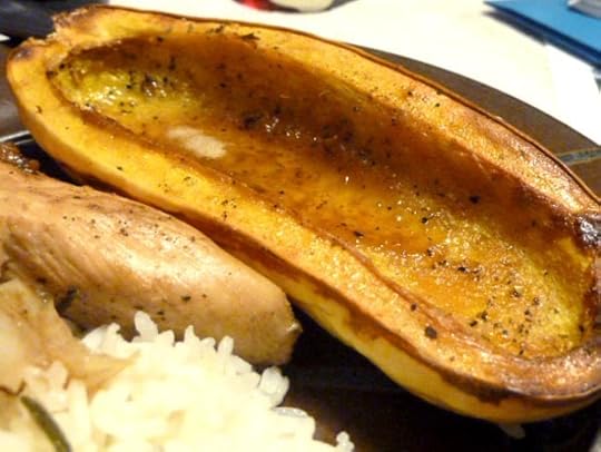 Roasted delicata squash