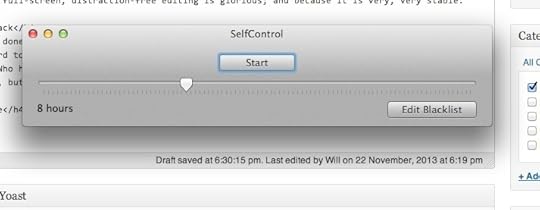 Self-Control, for those who don't have any!