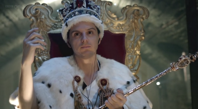 Andrew Scott as Jim Moriarty on Sherlock Series Two Finale The Reichenbach Falll