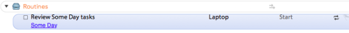 Review someday tasks task