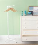 Clothes racks in the guest room