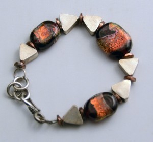 Copper and Silver bracelet