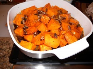Maple Bourbon Sweet Potatoes