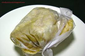 Wrapped and twisted in wax paper, my double is ready to take-away