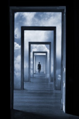 mindfully walking through doors