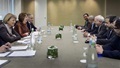 EU foreign policy chief Catherine Ashton and Iranian Foreign Minister Mohammad Javad Zarif