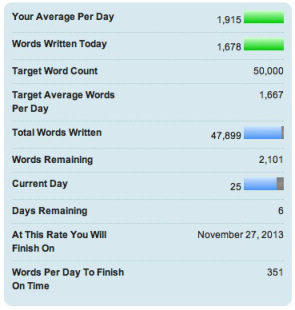 nanowrimo update #3