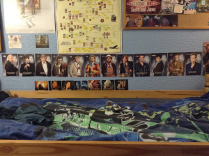 Doctor Who display in teen bedroom (photo credit Abigail Robinson)