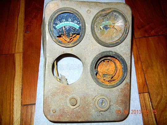AN OLD ANALOGUE DIAL PANEL FROM AN ABANDONED WATER PUMP (Photo Kwei Quartey)