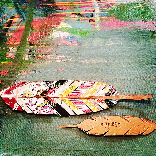 Making some feathers over here. It's been an overwhelming kind of day (the kind where I have over scheduled myself completely) but I let tears fall earlier and the release feels good. Gotta let some things go. #light #feathers #breath