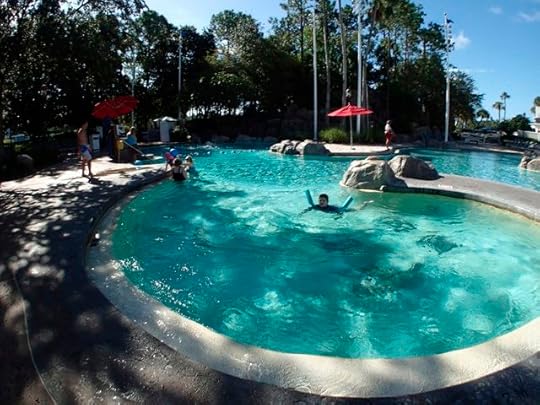 In the area with the slide exit, you'll also find the active whirlpool area.