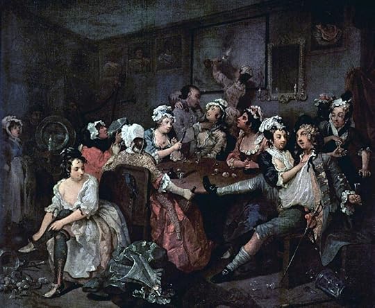 rom “A Rake’s Progress” by William Hogarth, circa 1732-33.