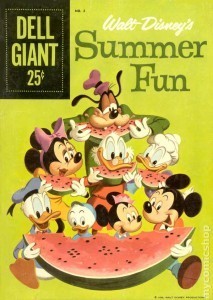 Walt Disney's Summer Fun, 1959. Cover painting possibly by Don McLaughlin.