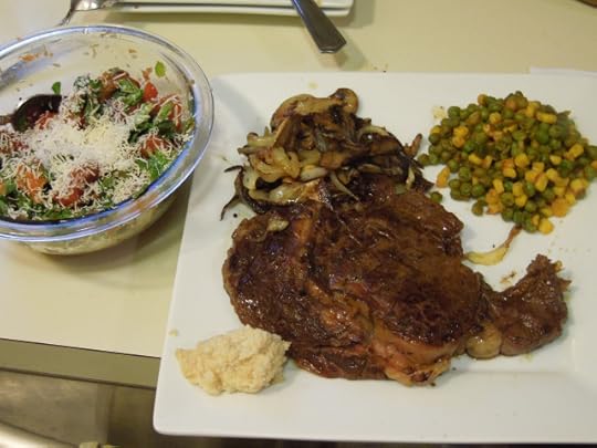 Steak and shrooms