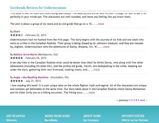 Goodreads Reviews on Kobo
