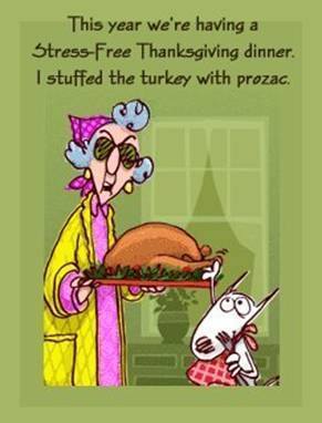 Turkey stuffed with prozac