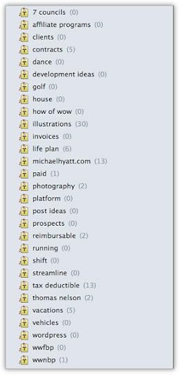 Evernote tags