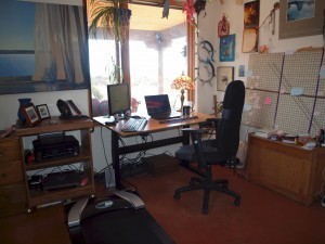 sitting desk