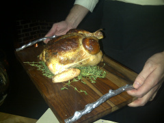 Dickens Dinner poulard at Amali Restaurant - peoplewhowrite
