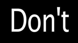 don't