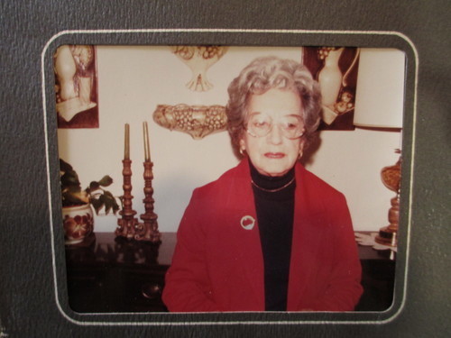 Nanny, my grandmother, in 1981. Nanny always used Crisco brand shortening. <br />Nanny would say she wasn’t much of a cook, (although, aside from red meat <br />which she liked cooked until it was “tough as shoe leather” everyone <br />disagreed; and no one ever left her table dissatisfied) & she made glorious <br />pies.