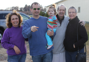 Aunt Lorraine, Papa, me, Grandpa and Grandma