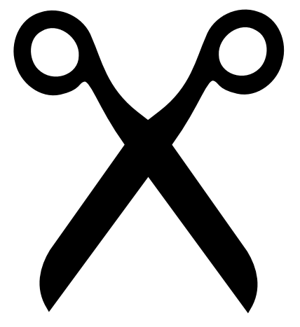 Scissors as image for outtakes from Claim Me, erotic romance by J. Kenner