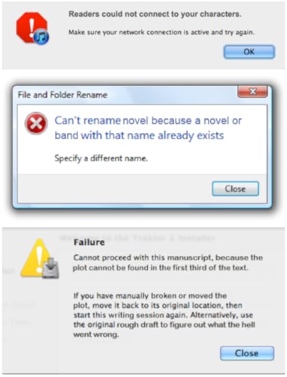 Novelist Error Message