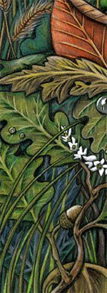 Teaser snippet of my Cheshire Cat illustration for the Alice project.