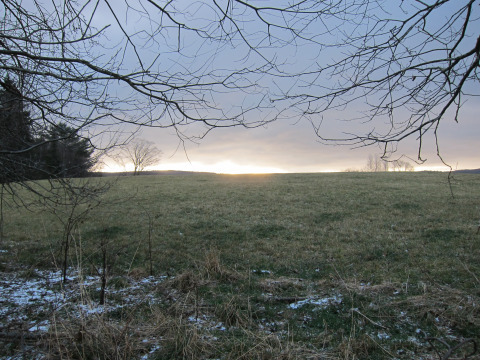 Morning chores, day before the snow