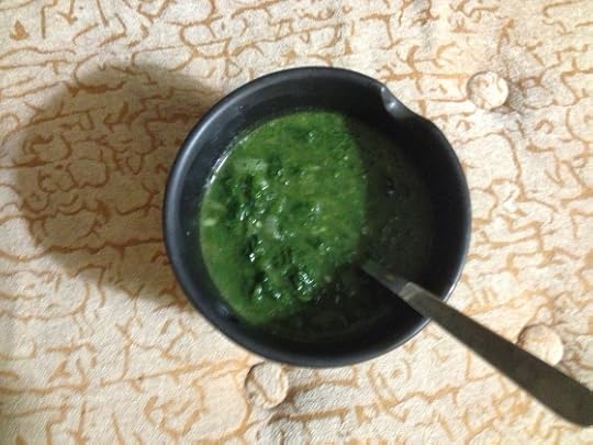 vegan dark green soup