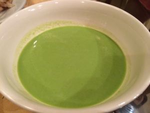 Sweet pea soup