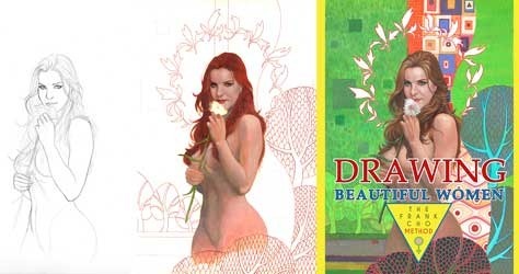 Drawing Beautiful Women: The Frank Cho Method, Kickstarter, cover art